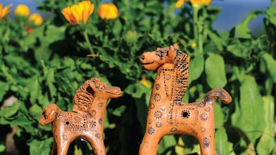 Elena Bozhko-Marshall | Two Horse Whistles Two ceramic horse whistles