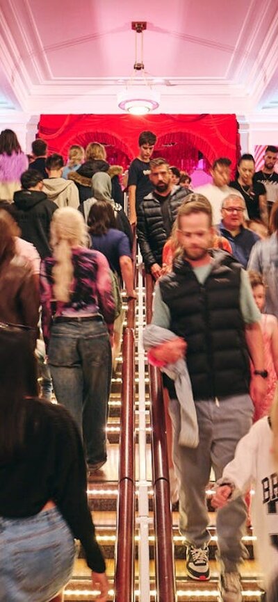 People walking into Old Parliament House