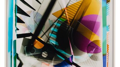 Danica Chappell, Shadow Shaping (Light-modulated-form #5), 2025 colour photograph of shapes forming an abstract pattern