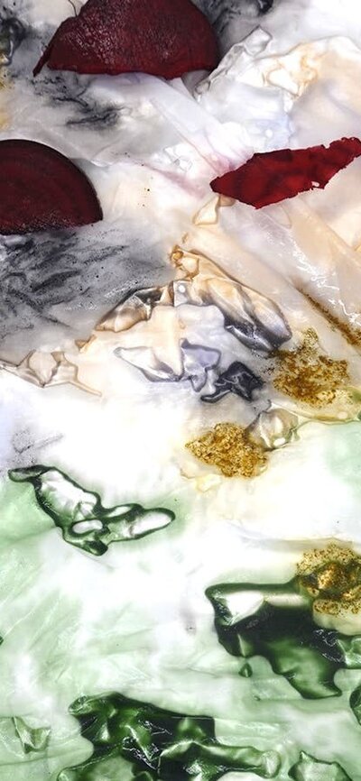 Eco Dyed and painted fabrics