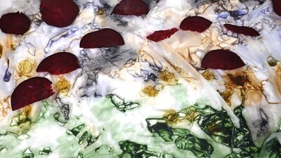 Eco Dyed and painted fabrics