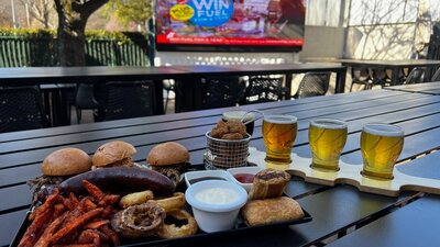 Olims Beer Garden GUY-Tea Father's Day manly high tea