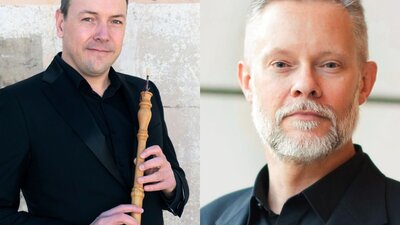 cellist Gabriel Fromhyr, oboist Aaron Reichelt Limestone Consort