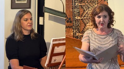 Greta Claringbould, soprano and harpsichordist Ariana Odermatt Limestone Consort