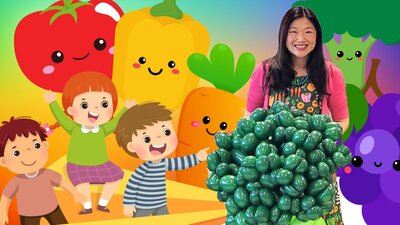 Foodie Fun Play - A fun science and balloon art event for kids featuring fruits and vegetables.