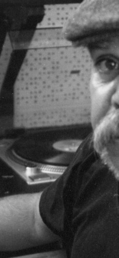 88.9 Radio Redfern (1988) Mac Silva at control desk of Sydney's first Indigenous radio station, Radio Redfern