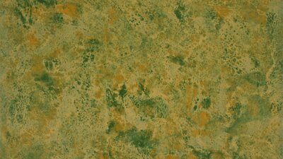 A mottled green brown and yellow print.