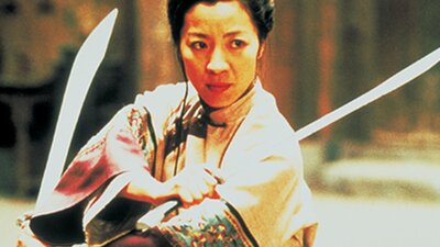 Woman with two swords