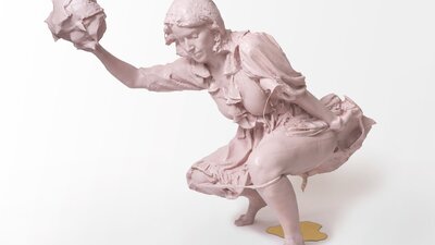 Peculiar and Funny Artwork made of PLA, 23ct Gold, Glass