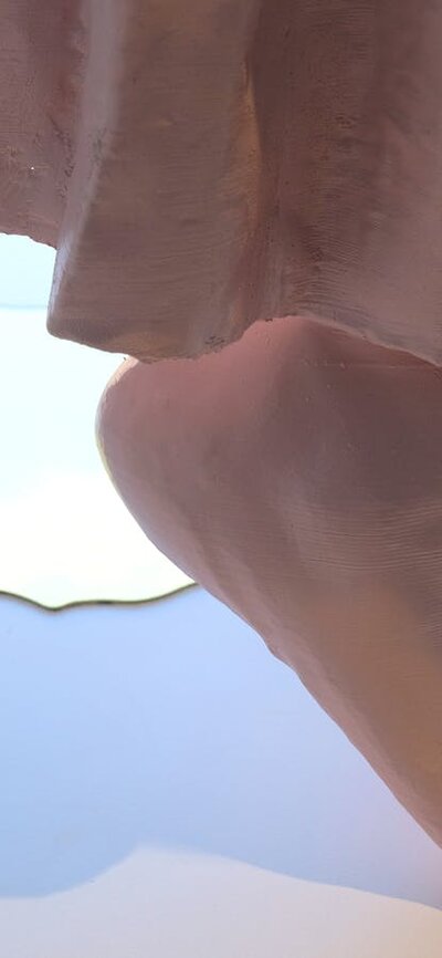 Peculiar and Funny Artwork made of PLA, 23ct Gold, Glass