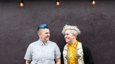 Grainne Hunt and Jules Stewart