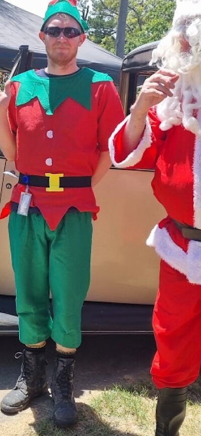 Santa and Elf Santa and Elf