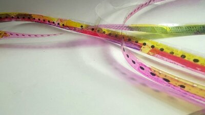 unrolled film strip, closeup image