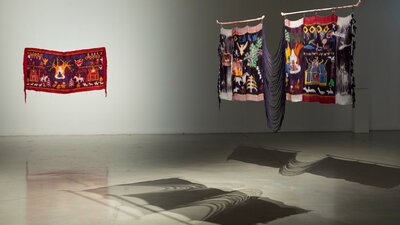 Linda Sok, Reincarnations of an altar cloth, installation view