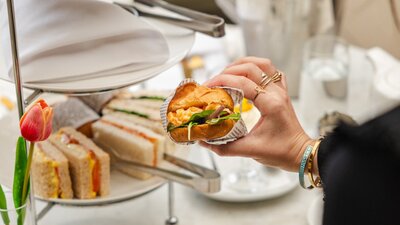 High Tea at Pavilion Tea sandwiches at high tea