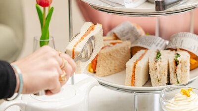 High Tea at Pavilion Tea sandwiches at high tea