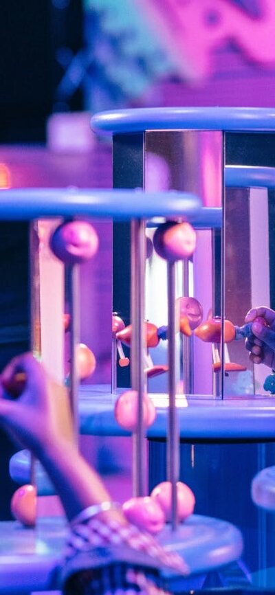 Children enjoying the Illuminate exhibition