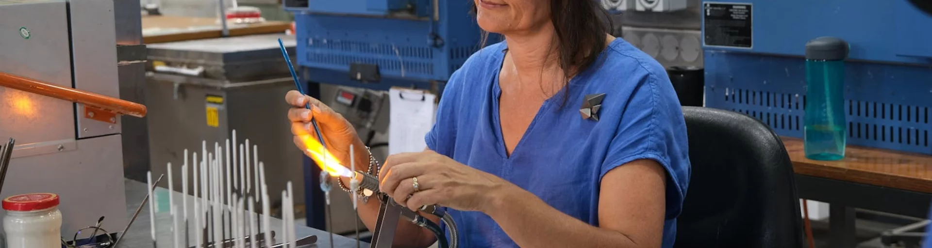 Intro to Beadmaking class at Canberra Glassworks