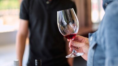 Learn about wine with Canberra Cellar Door Red wine in a glass