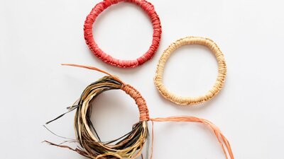 process image of a circular weaving