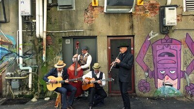 The Gypsy Jazz project playing live