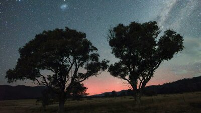 This shows the aurora at one of the sites where the workshop is conducted