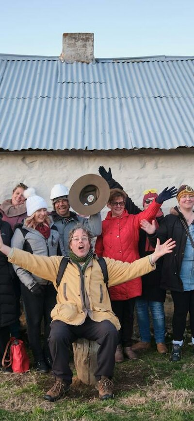 Group photo at Lanyon Homestead