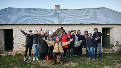 Group photo at Lanyon Homestead