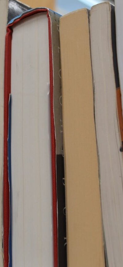 book Lovers Lane Books on a trestle table
