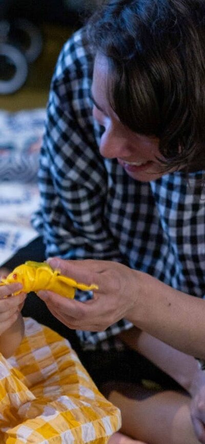 Child and mother at Questacon's Little Explorers' Days