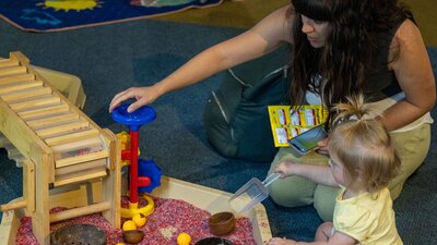 Sensory activities at Little Explorers' Days