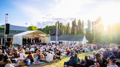 Live at Lanyon Live at Lanyon Performance from 2024, People watch CSO perform outdoors at Lanyon Homestead