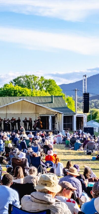 Live at Lanyon Live at Lanyon Performance from 2024, People watch CSO perform outdoors at Lanyon Homestead