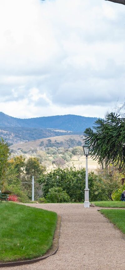 Lanyon Homestead and path.