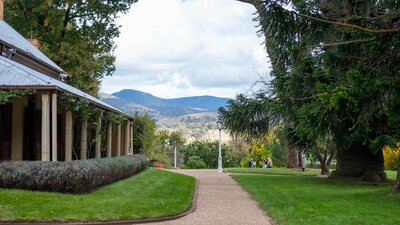 Lanyon Homestead and path.