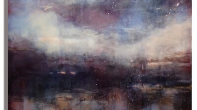 Twilight's Edge I, 2026 Encaustic on Birch 45 x 60 cm