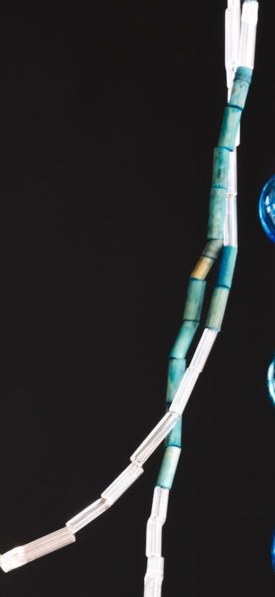 Detail of Maree Clark Necklace showing beads