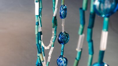 Detail of Maree Clark Necklace showing beads