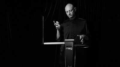 Miles Brown playing the theremin