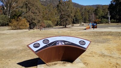 Honeysuckle Tracking Station interp signs