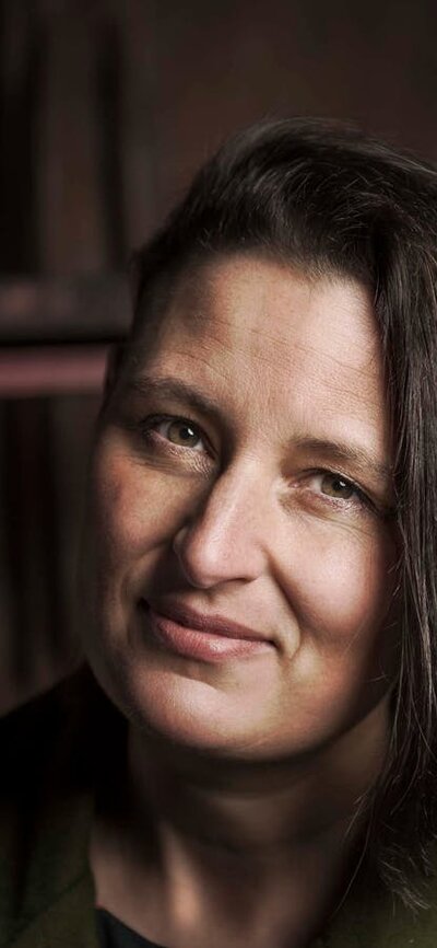 Woman with dark hair