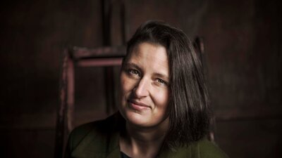 Woman with dark hair