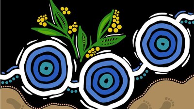 Moving through country (detail) Image of artwork by Wiley Designs called Moving through country (detail)