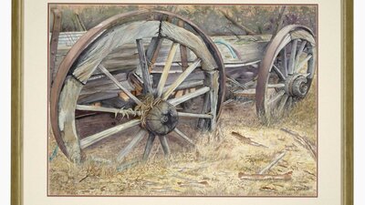On Foster's Farm by Haley O'Shea broken wagon