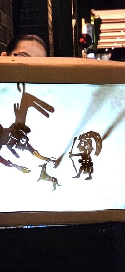 Journey to Mictlan shadow puppets