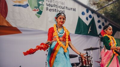 Performer dancing Performer dancing