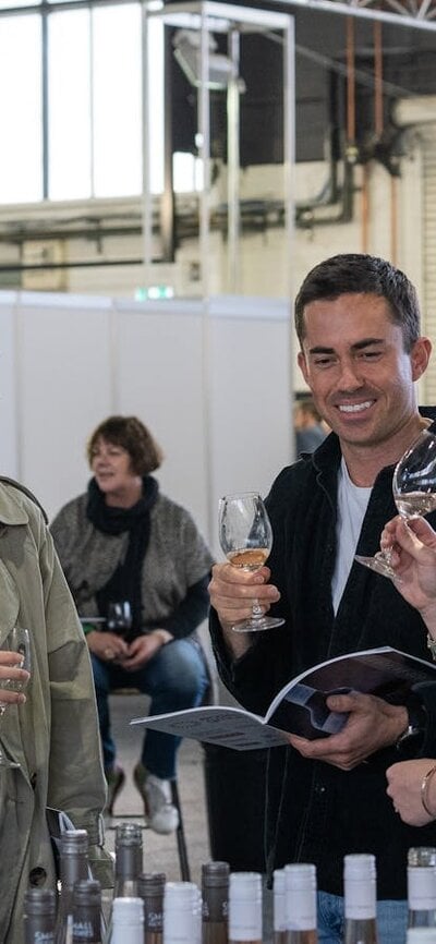 People tasting wine at the National Wine Experience