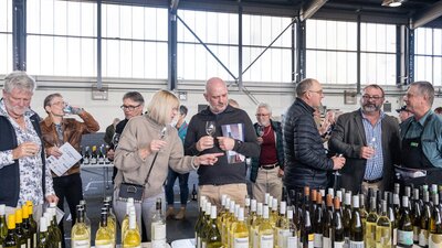 People tasting wine at the National Wine Experience