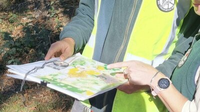 PCS Rangers using map and compass