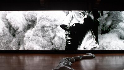 Installation view of Inferno by Mikaela Stafford